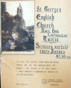 St-George's Church advertising and directions